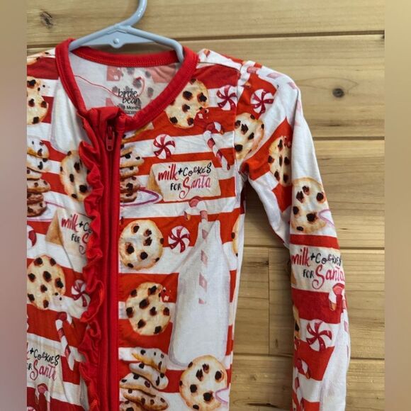 Birdie Bean Size 12-18 Months Bamboo Christmas Noel Long Sleeve Zippy Sleeper - Picture 2 of 9